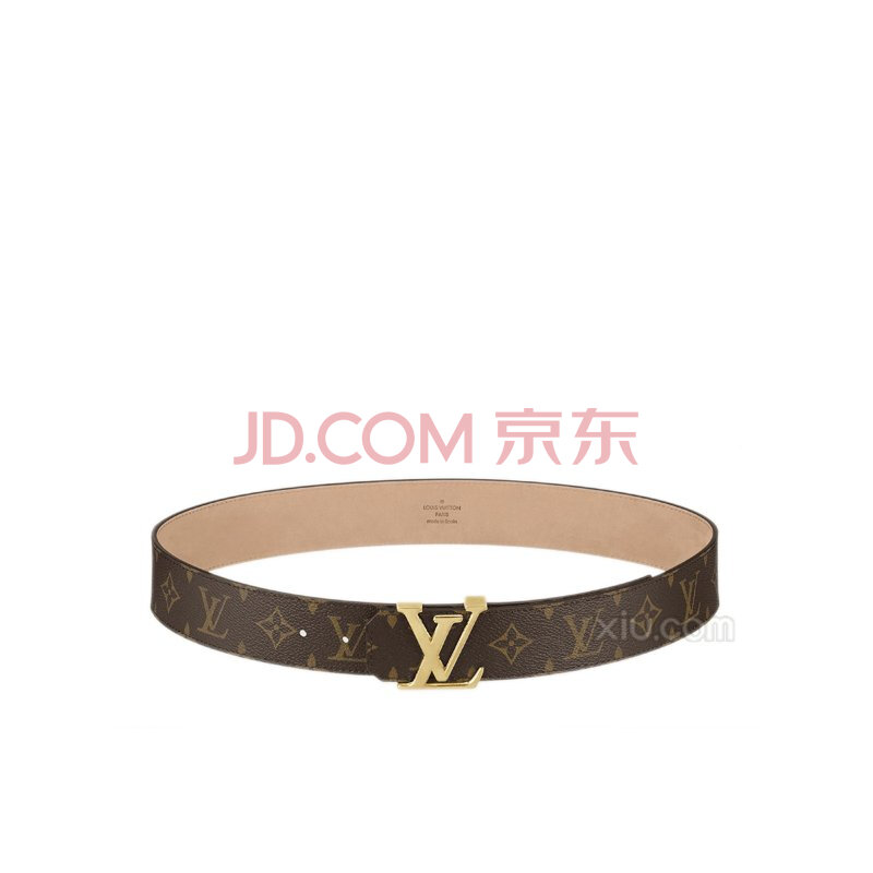 vuitton 女士lv initiales 40 monogram腰带 棕色 80【图片 价格 品牌