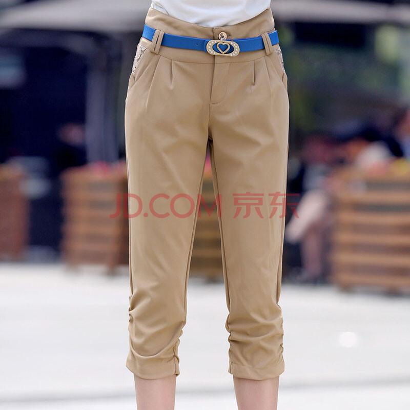 2014新款<em>夏装中年女装</em>裤子 显瘦女裤七分裤铅