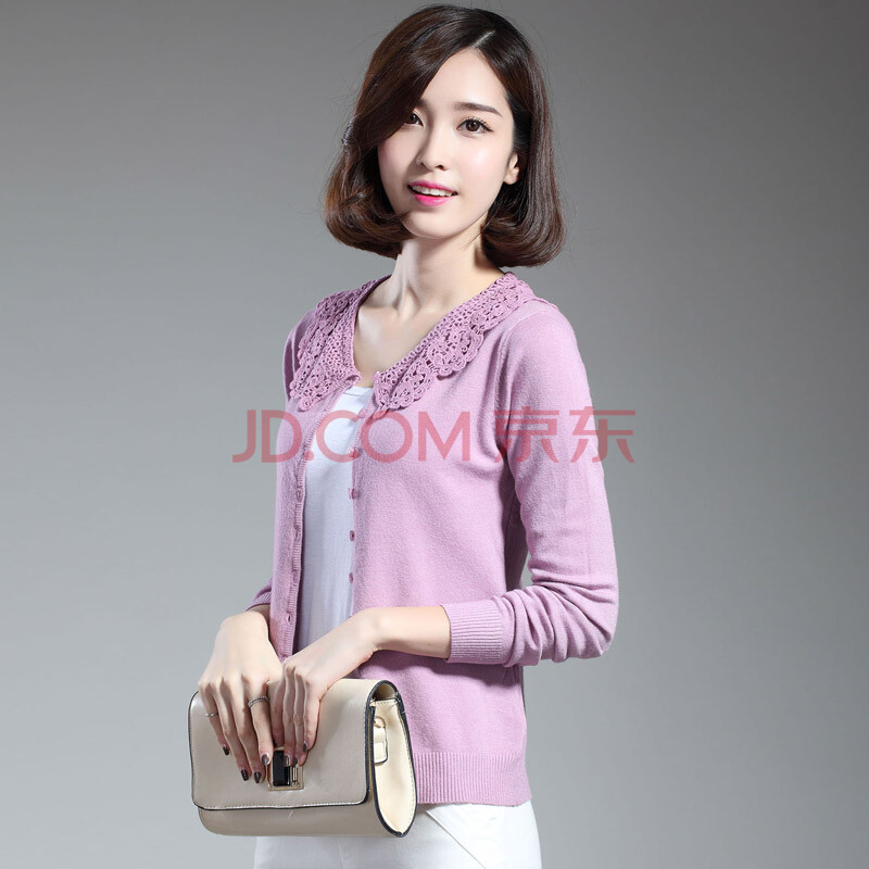 梦黛姿新款2014秋冬<em>长袖</em>T恤<em>女针织衫</em>女<em>开衫</em>薄