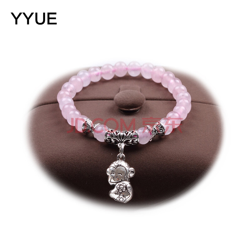 YYUE 水晶手链 4A级石榴石手链 碧玺手链 紫水