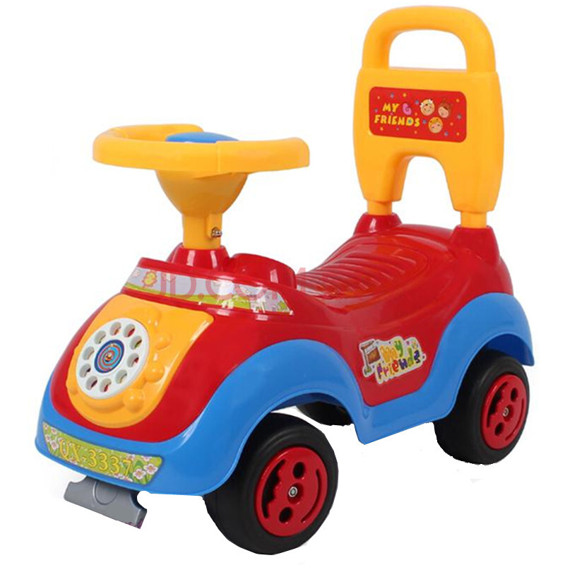 群兴猪仔车滑行学步车彩虹踏步车玩具车儿童可