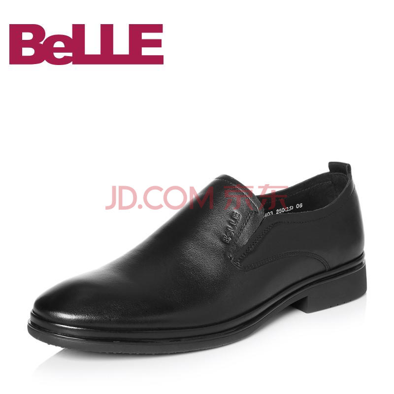 Belle/°ÙÀö2018´º¼¾ÐÂÆ·×¨¹ñͬ¿îˤţƤÄмòÔ¼Ì×½ÅÉÌÎñÕý×°µ¥Æ¤Ð¬33403AM8 ºÚÉ« 41