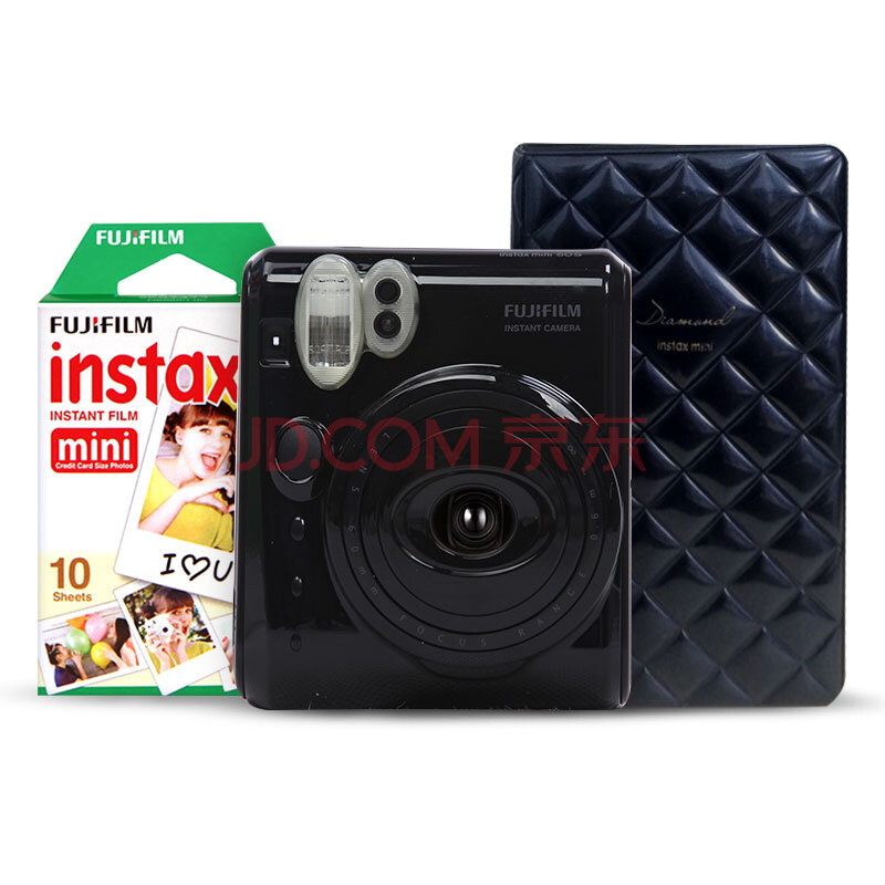 富士(fujifilm)拍立得mini50s一次成像相机简易套餐黑色/白色/米奇
