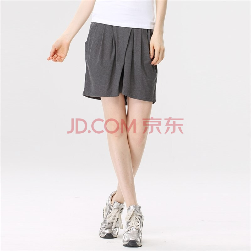 佐丹奴<em>女装短裤</em> 04雪花<em>深灰色</em> 大码(165/68A)图