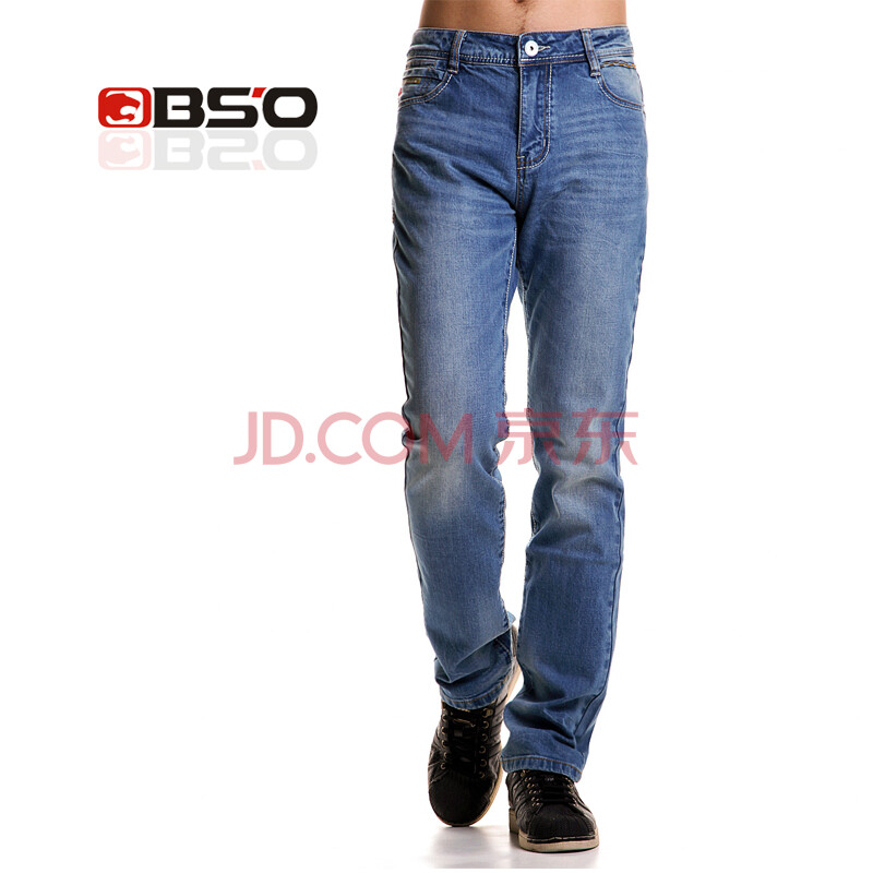 小魔怪bso正品2014夏季新款牛仔裤男中腰长裤