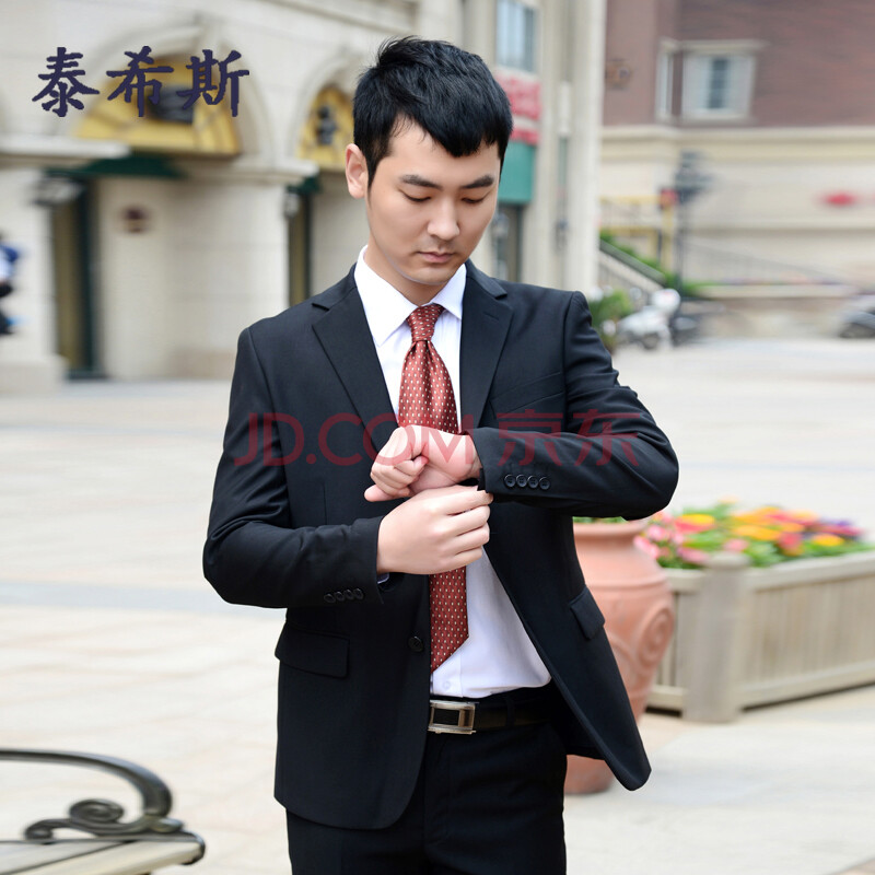 泰希斯 <em>男式</em> 修身<em>外套春</em>男装 小西装男韩版<em>休闲</em>