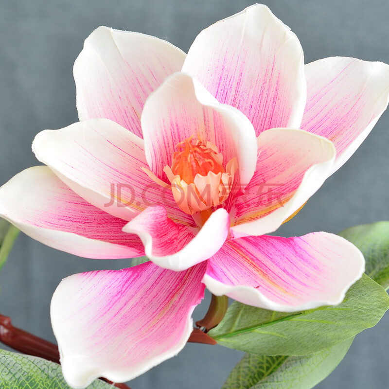 如一花开 仿真玉兰花假花绢花中式素雅单枝花艺 电视