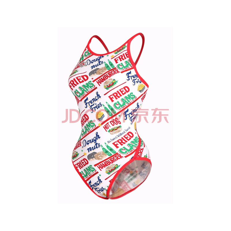 arena阿瑞娜 女士连体三角泳衣 专业训练健身款 无胸垫无拘束4139