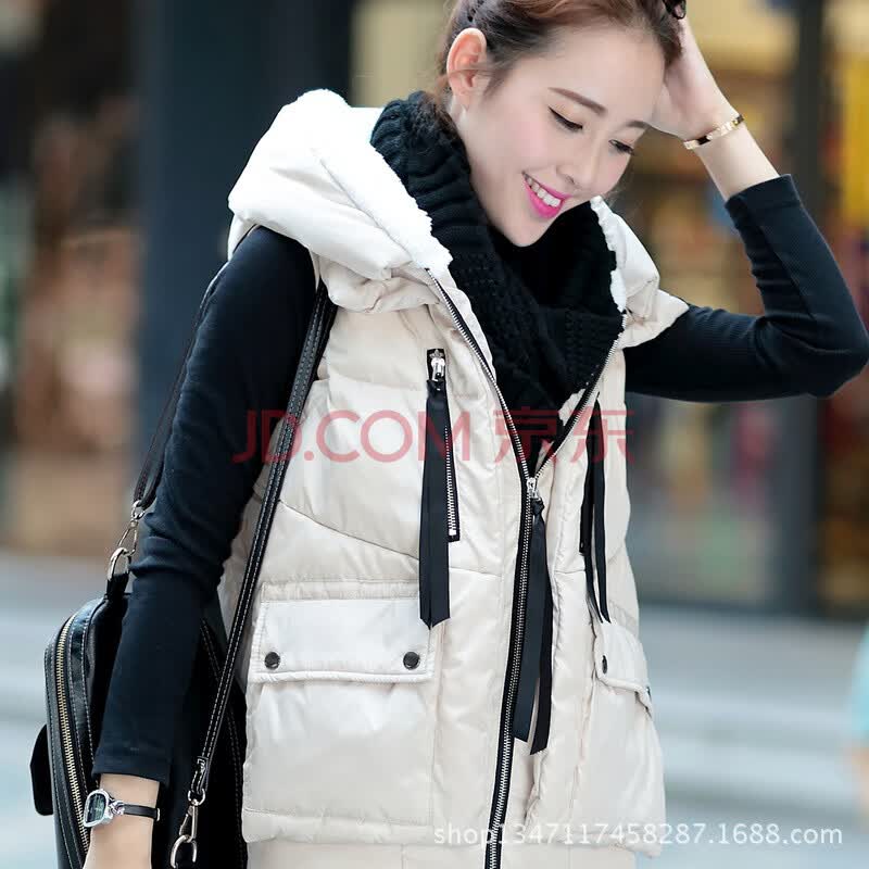 云裳凡妮 2013冬款<em>韩版女装</em>加厚羽绒 <em>马甲</em>背心