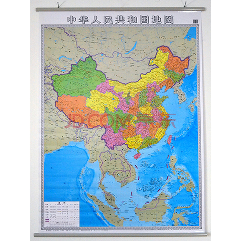 中国地图挂图 2014最新版 竖版 0.8米*1.1米 防水覆膜