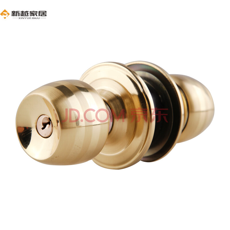 意利原子球形锁 金色镀铜球形锁 卧室门锁卫生
