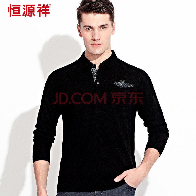 恒源祥正品 2014新款男式长袖T恤 <em>毛衣</em> <em>男士纯</em>