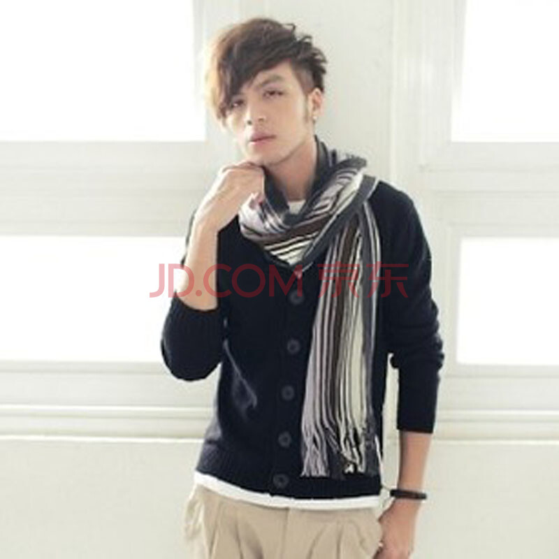 uyuk 2014<em>秋款韩版</em>针织开衫棉V领<em>毛衣男外套</em>