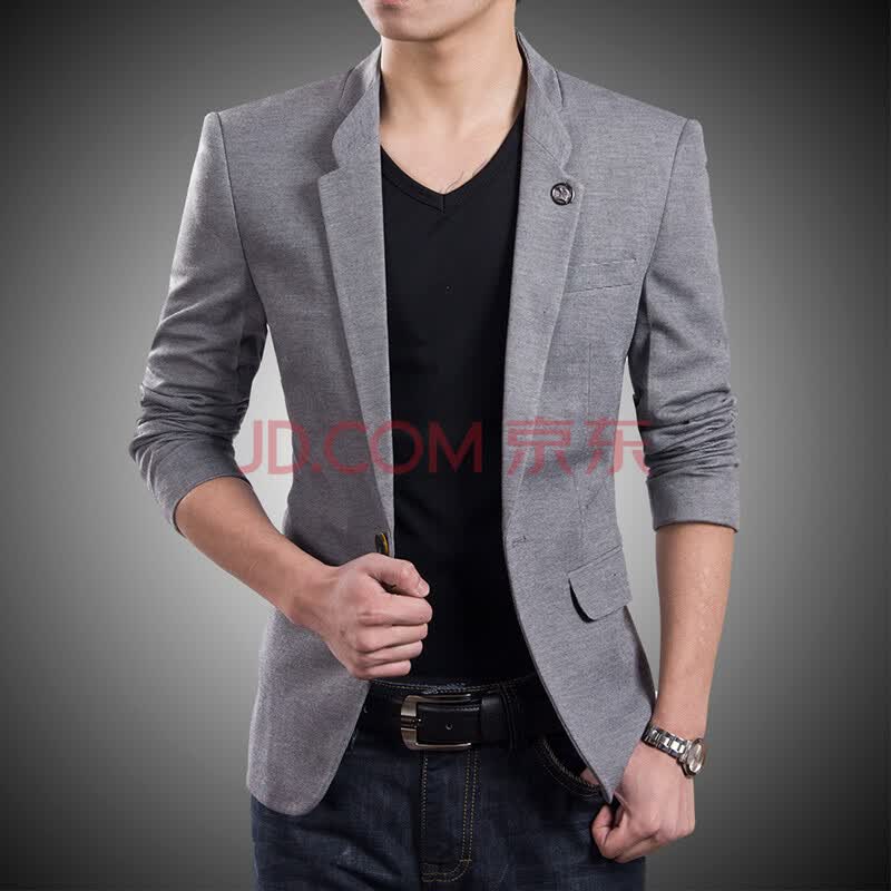 丹杰仕 2014春装新款<em>男士</em>休闲<em>西服</em>小<em>西装</em> 男韩