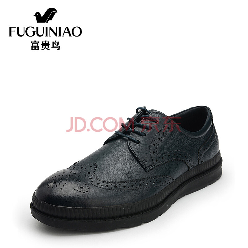 ¸»¹óÄñ£¨FUGUINIAO£©Ó¢Âײ¼Âå¿Ëµñ»¨Ïµ´øÆ¤Ð¬ÄÐÊ¿ÐÝÏÐЬS525360 ÉîÀ¶ 40