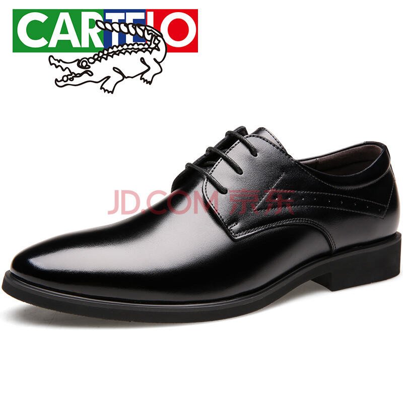 ¿¨µÛÀÖöùÓ㣨CARTELO£©Æ¤Ð¬ÄÐÉÌÎñÄÚÔö¸ßţƤÐÝÏÐЬʱÉо«Ö·ì±ßÄÐЬ×Ó2113 ºÚÉ«£¨Ôö¸ß°æ£© 40