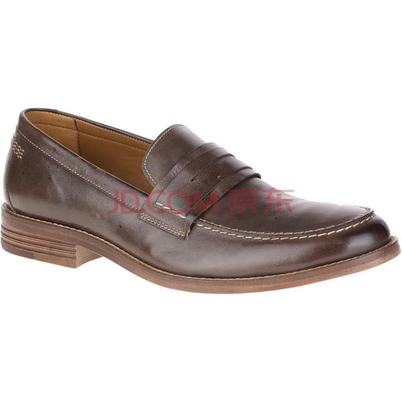 全球购 暇步士男士休闲鞋 套脚商务型Hush Puppies Brown Leather 12M