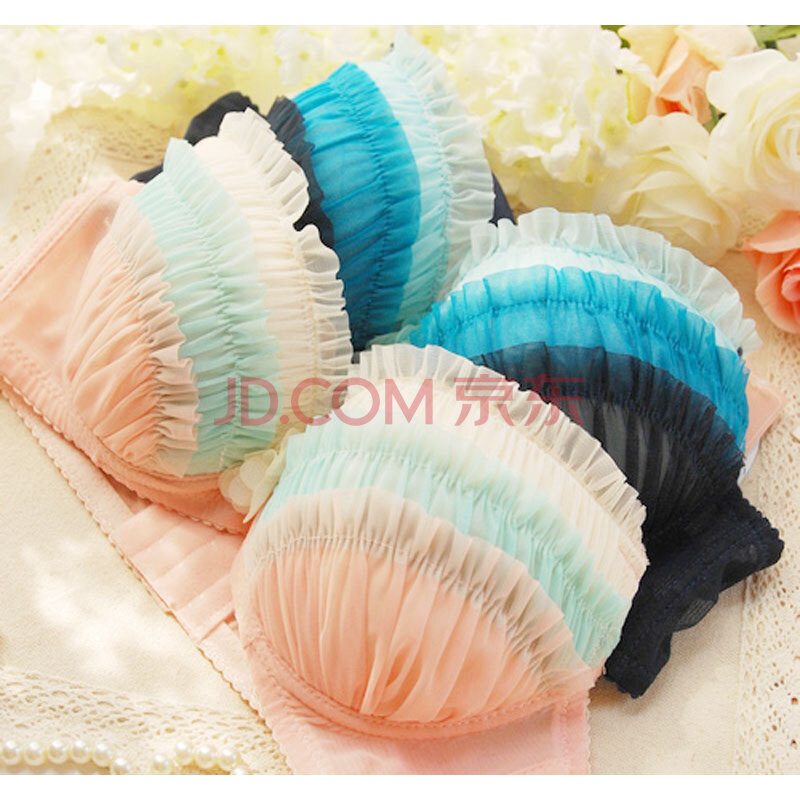 聚拢内托小胸三排扣调整型少女学生内衣<em>胸罩</em>文