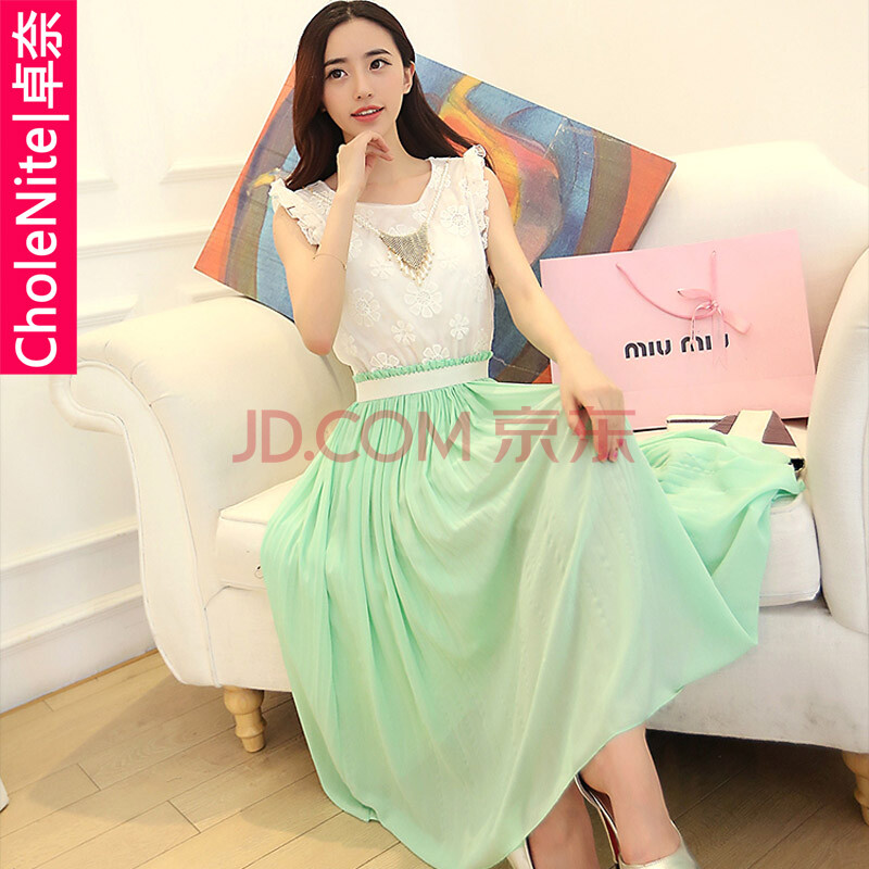 【货到付款】卓奈cholenite2014<em>新款</em>复古<em>连衣</em>