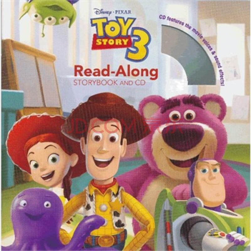 read-along系列:toy story 3 玩具总动员3(书 cd isbn9781423133506