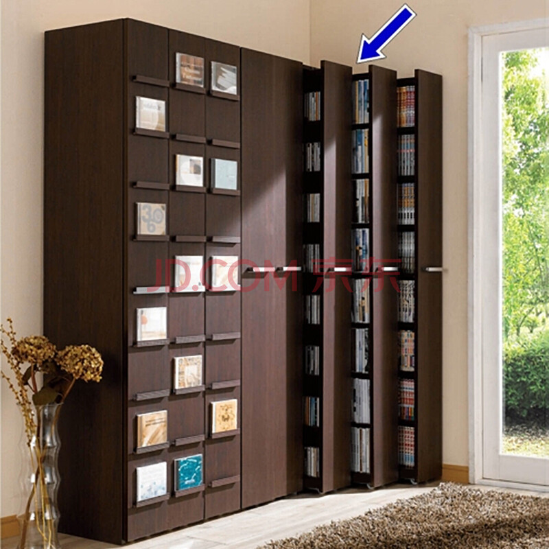 百意空间抽屉式书柜伸缩书柜可移动储物柜 柜