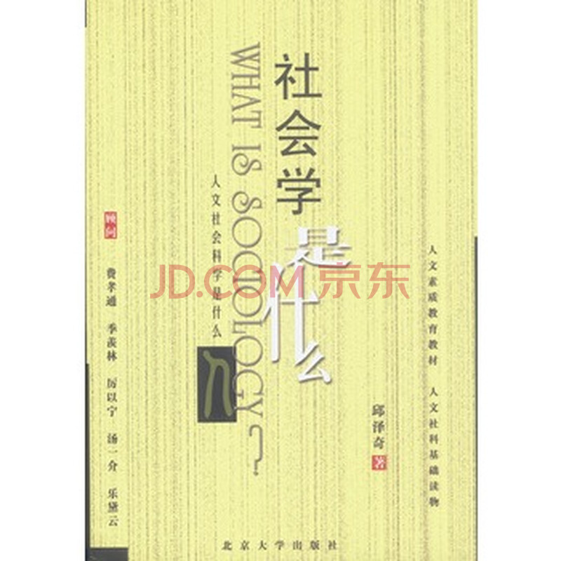 人文社会科学是什么---社会学是什么 邱泽奇图