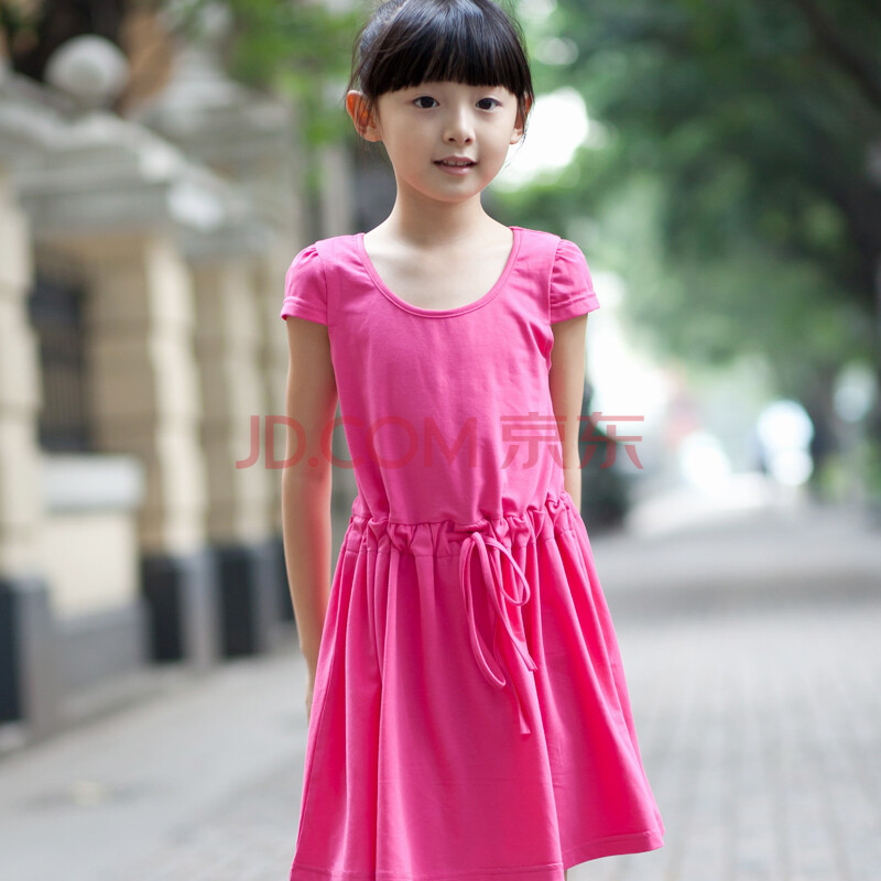 儿童公主裙<em>连衣裙</em>子<em>女童连衣裙</em> 酒红色 <em>150</em>图