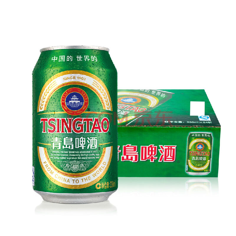 【618专享美食】青岛啤酒 经典啤酒330ml*24