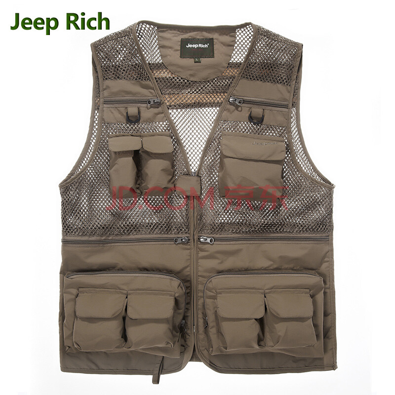 2014夏装新款Jeeprich吉普男款<em>网眼马甲钓鱼</em>户