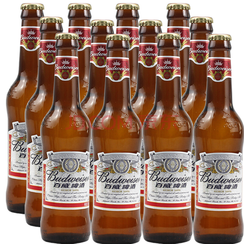 Budweiser 百威啤酒9.7度330ml 12支装图片