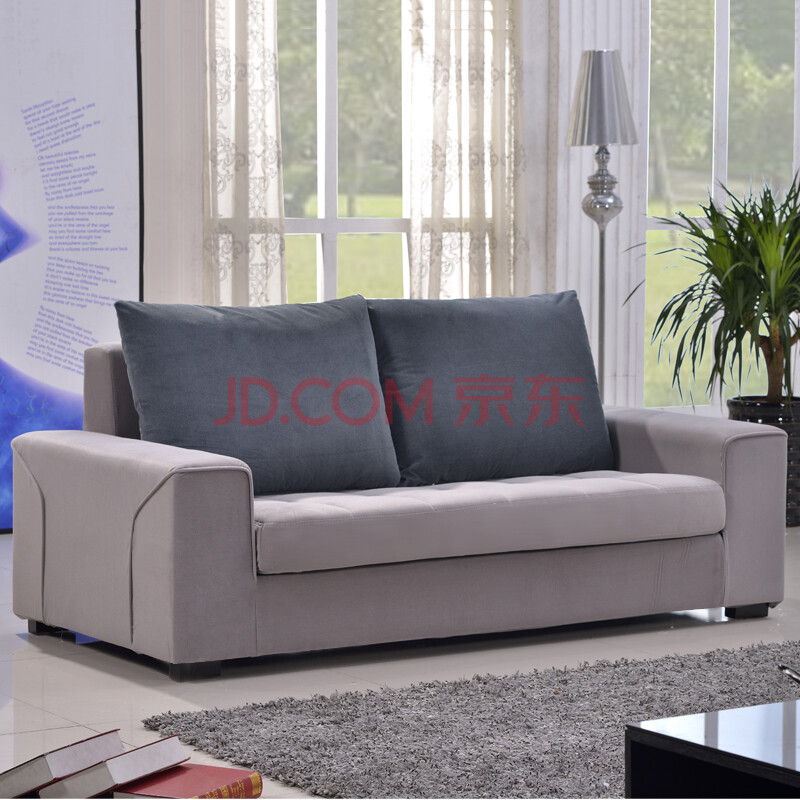 洛贝森 沙发 三人位 布艺沙发现代简约 大小户型