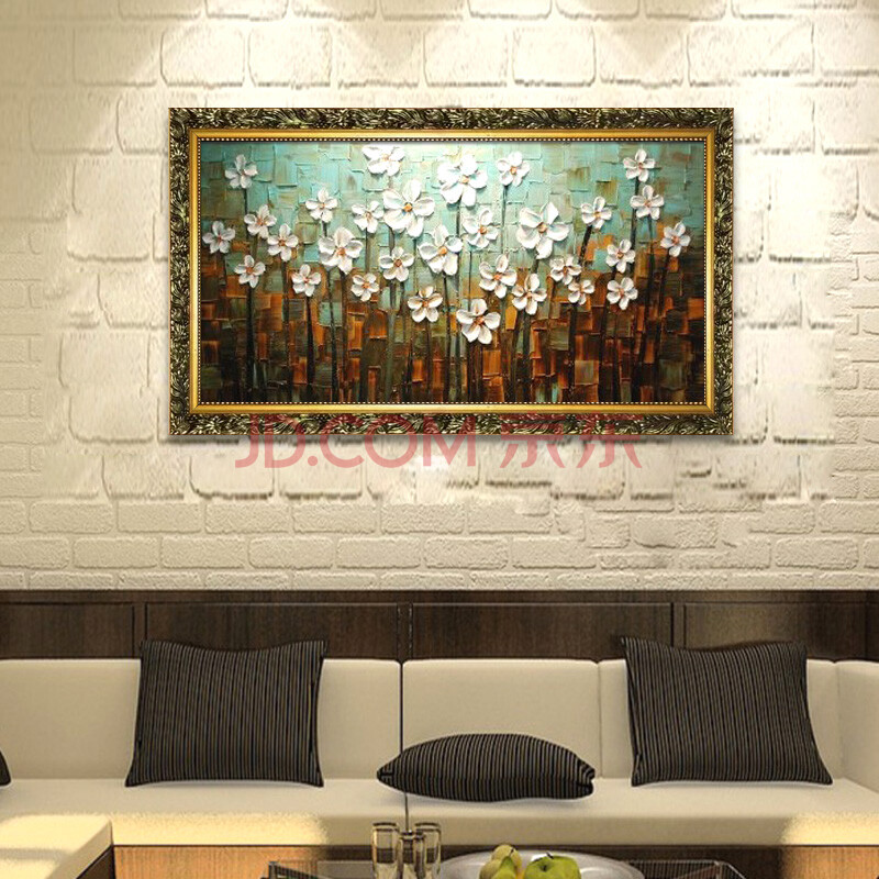 丝蒂奇sidiqi现代手绘油画 欧式家居装饰画时尚客厅壁画书房卧室有框