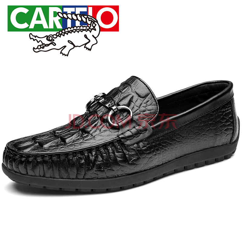 ¿¨µÛÀÖöùÓ㣨CARTELO£©ÄÐʿͷ²ãţƤ¶¹¶¹Ð¬ÉÌÎñÌ×½ÅÐÝÏÐÆ¤Ð¬ÄÐÒ»½ÅµÅÀÁÈËЬ4003 ºÚÉ« 40