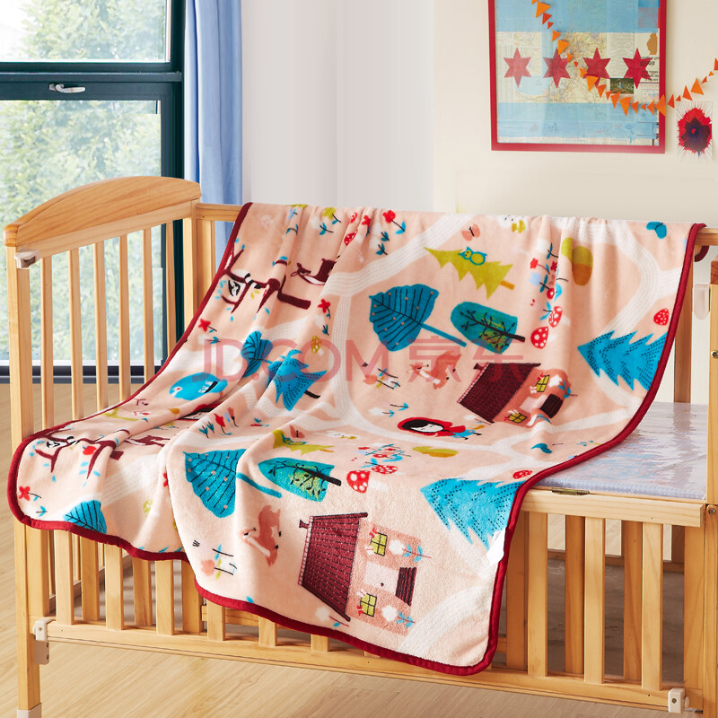 禧多屋 儿童法莱绒毯子 夏季可爱卡通毯子 经典