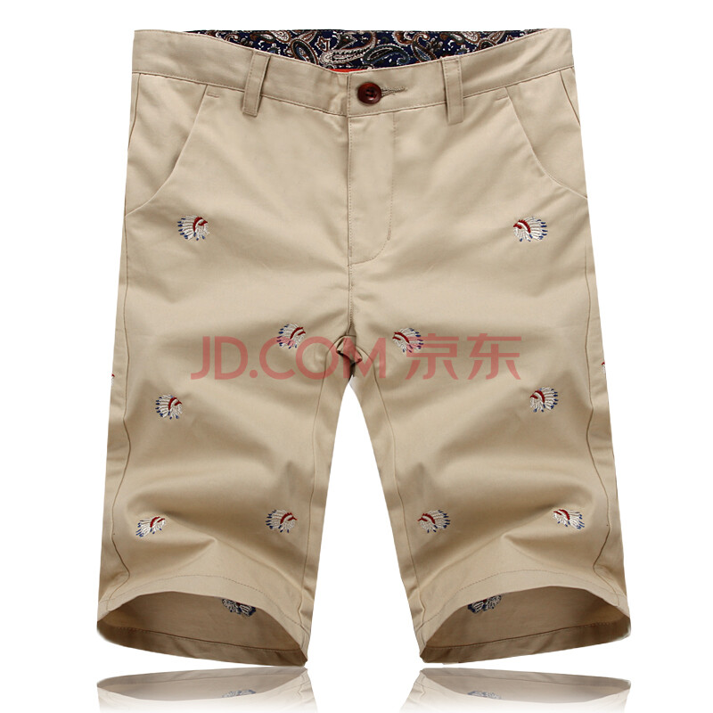 唐季 2014夏装新款<em>男士大码精品</em>印花休闲中裤