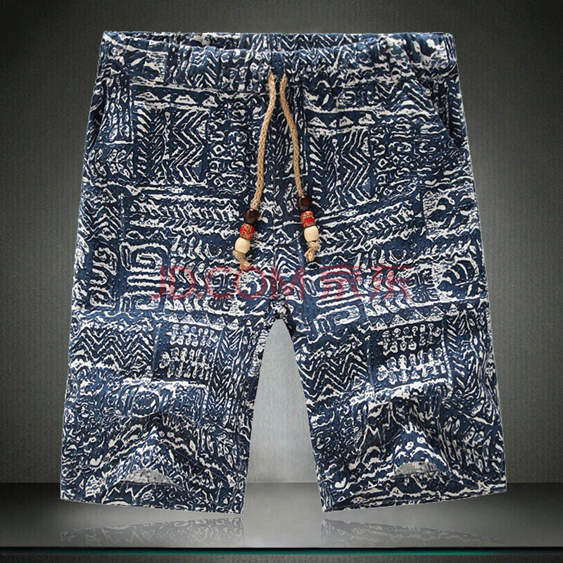 货到付款 2014夏装新款<em>男士</em>薄款亚麻<em>短裤</em> <em>加肥</em>