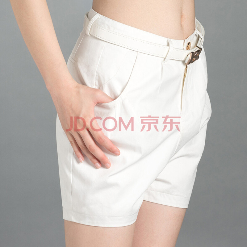 韩颖2014新款时尚休闲夏<em>哈伦裤女短裤</em>配皮带