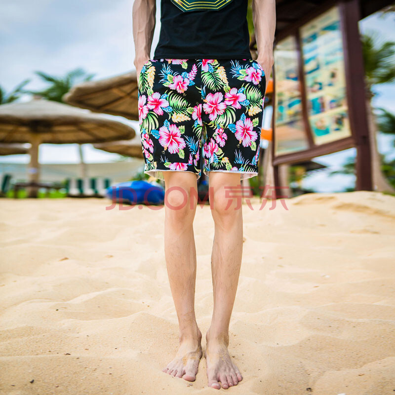 衫<em>步</em>UPS 韩版修身<em>五分</em>裤男士休闲<em>短裤</em>时尚印