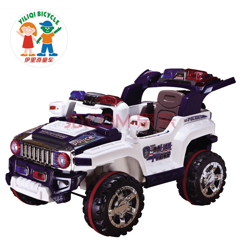 伊里奇儿童电动车悍马四轮遥控电动汽车玩具车