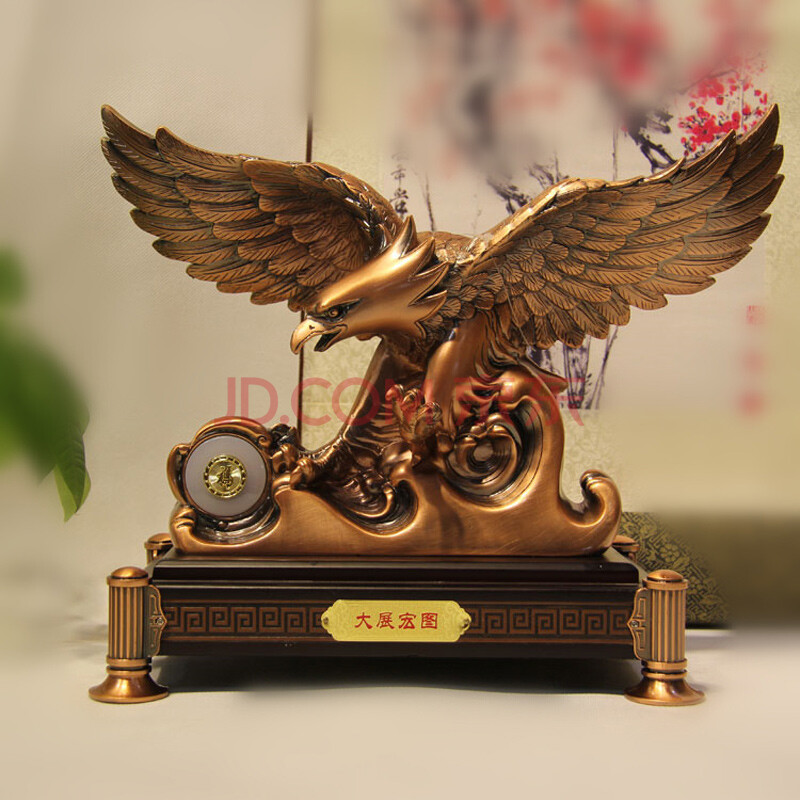 礼之缘高档大展宏图鹰摆件精品创意摆件大展鸿图工艺品摆饰老鹰摆件