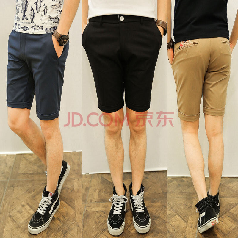 衫<em>步</em>UPS 韩版修身<em>五分</em>裤男士休闲<em>短裤5分</em>裤简