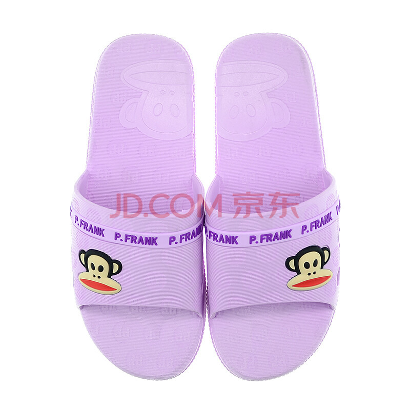 PaulFrank 大嘴猴凉拖鞋 情侣款居家防滑浴室拖鞋女款 PF609 紫色 41码