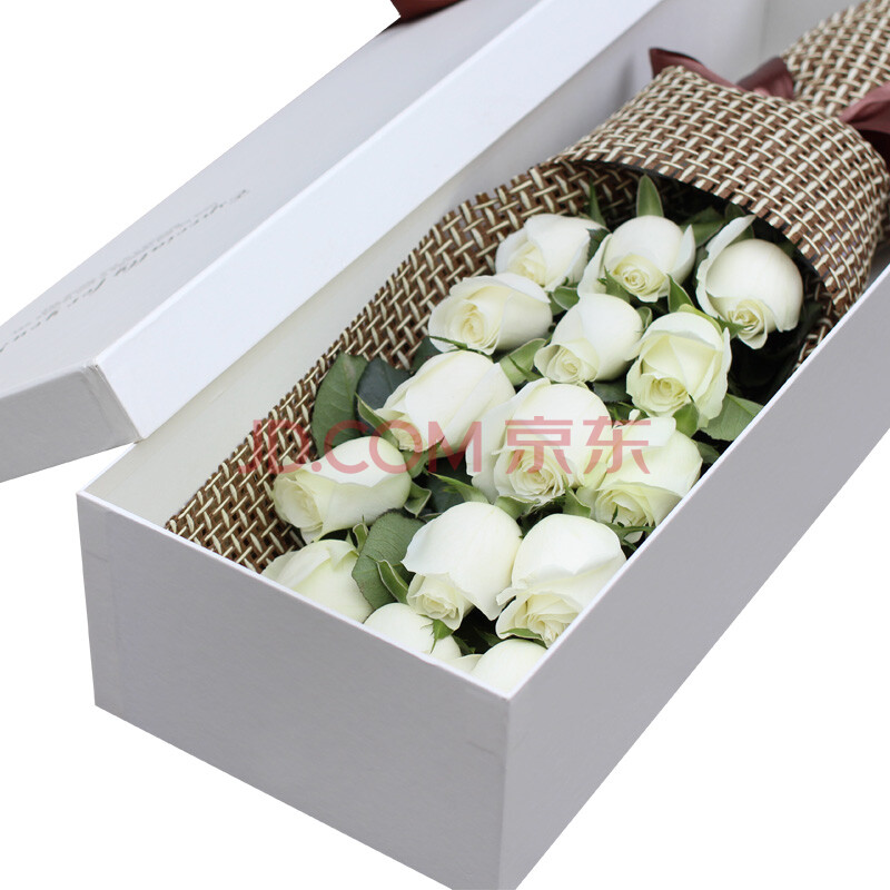 爱如花19朵玫瑰礼盒 成都鲜花配送北京上海鲜