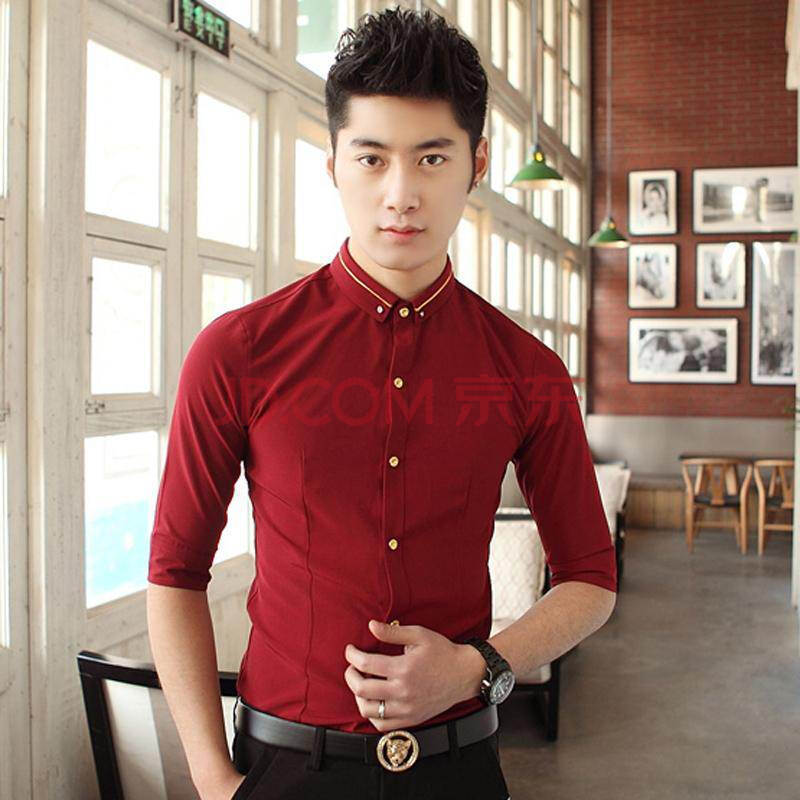 丹杰仕 货到付款 夏季<em>发型</em>师新款韩版修身五分