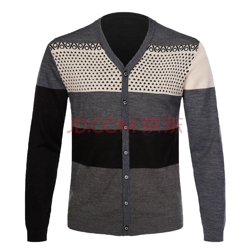 纽纳斯2014新款秋冬羊毛衫<em>男装毛衣</em> <em>编织V领</em>