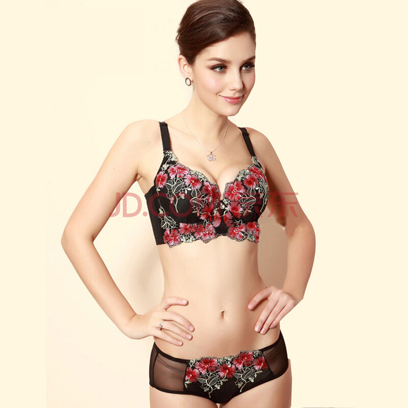 七月情话2014新款<em>文胸套装</em>高贵刺绣美容院专
