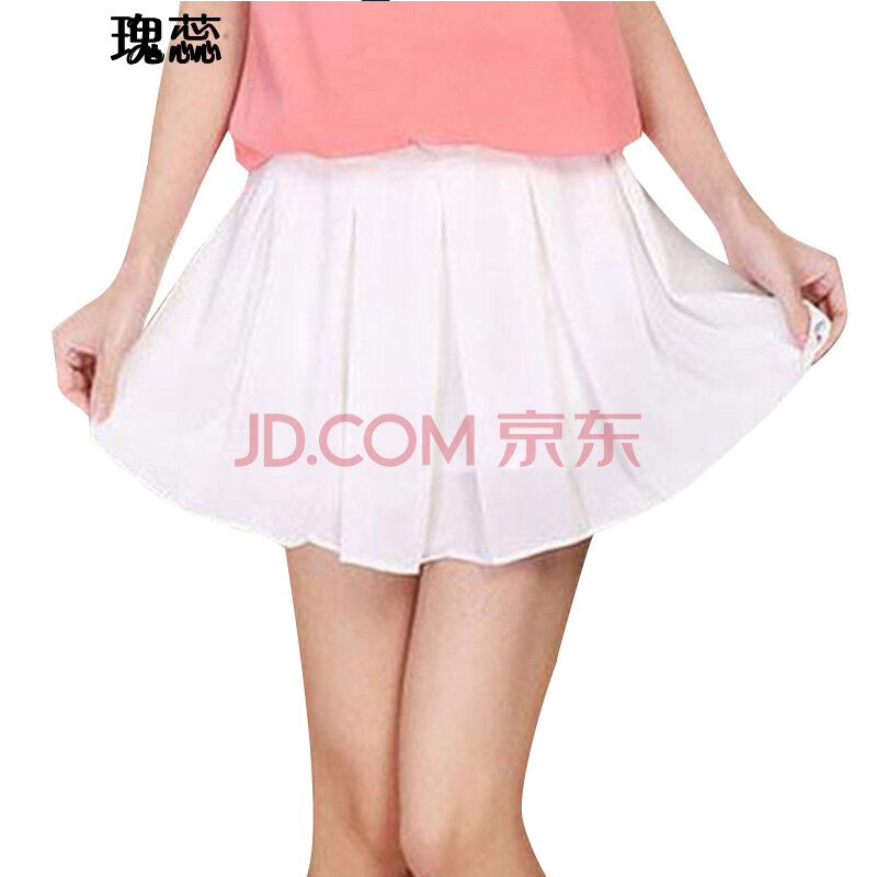 瑰蕊2014<em>新款韩版孕妇</em>雪纺<em>短裤</em>短裙XT6367 白