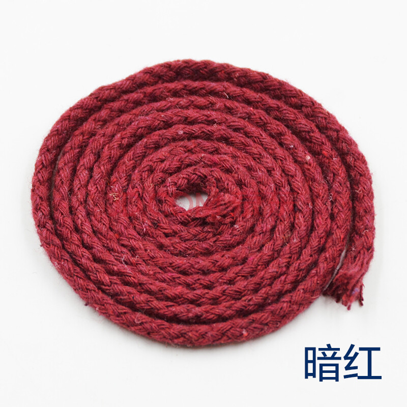 5mm八股彩色棉绳 diy手工编织口袋抽绳 裤绳棉线绳束口袋绳帽绳子 一
