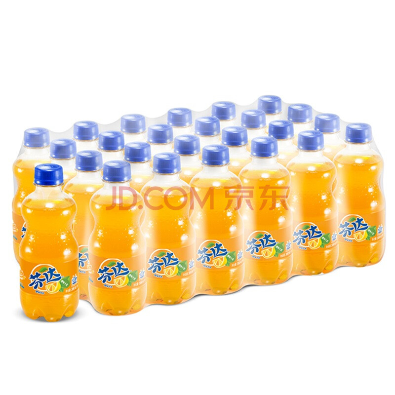 芬达 橙味 汽水 300毫升*24瓶 整箱