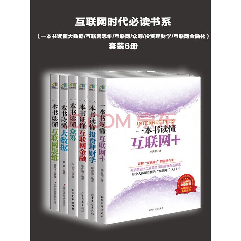 互联网时代必读书系(一本书读懂大数据/互联网思维/互联网/众筹/投资理财学/互联网金融化)套装6册